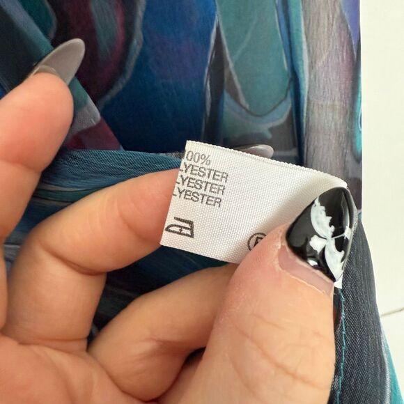 Vintage Sommerman Women’s 44 Patterned Blouse Top Artsy - Picture 3 of 5